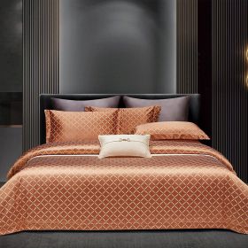 Light Luxury High-end Jacquard Long-staple Cotton Four-piece Set
