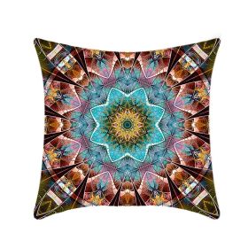 Retro Ethnic Style Mandala Pillow Cover
