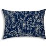 BAHAMA BREEZE Navy Indoor/Outdoor Pillow - Sewn Closure