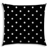 DINER DOT Black Indoor/Outdoor Pillow - Sewn Closure