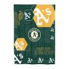 Athletics OFFICIAL MLB "Hexagon" Twin Comforter & Sham Set; 64" x 86"