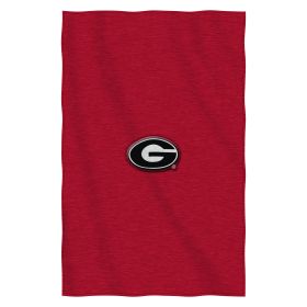 Georgia OFFICIAL NCAA "Dominate" Sweatshirt Throw Blanket; 54" x 84"