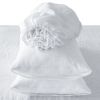 4 Pcs Bedding Sets Queen, Premium Linen Bedding Sheets & Pillowcases, Queen Bedding Sets, White Bedding Sheet & Pillowcase Sets