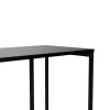 Manhattan Comfort Lexington 53.15 Desk Metal Base in Black