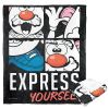 Hasbro Potato Head Silk Touch Throw Blanket, 50" x 60", Express Yourself