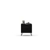 Manhattan Comfort Rockefeller 2.0 Mid-Century Modern 2-Drawer Nightstand in Black