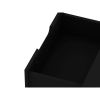 Manhattan Comfort Rockefeller 2.0 Mid-Century Modern 2-Drawer Nightstand in Black