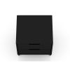 Manhattan Comfort Rockefeller 2.0 Mid-Century Modern 2-Drawer Nightstand in Black