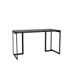 Manhattan Comfort Lexington 53.15 Desk Metal Base in Black