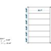 Manhattan Comfort Innovative Catalonia Mobile Shoe Closet 2.0 with 6 Shelves in White