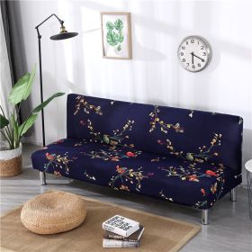 Stretch Sofa Mattress Cover Fabric Folding Gloves (Option: Birds And Flowers-Medium)