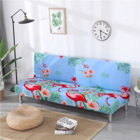 Stretch Sofa Mattress Cover Fabric Folding Gloves (Option: Flamingo-Medium)