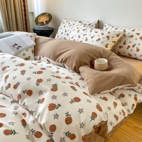Thickened Brushed Maternal And Child Bedding Student Dormitory Three-piece Set (Option: Ai Mei-1.8m bed)
