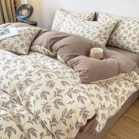 Thickened Brushed Maternal And Child Bedding Student Dormitory Three-piece Set (Option: Jane Eyre-1.8m bed)
