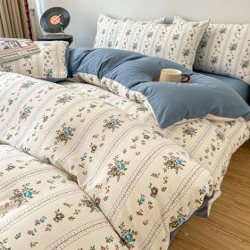 Thickened Brushed Maternal And Child Bedding Student Dormitory Three-piece Set (Option: Karen Manor-1.8m bed)