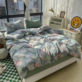Small Floral Series Bed Sheet Quilt Cover Bedding (Option: Sky Flower & Rain-180cm Bed Sheet)