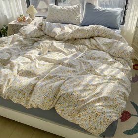 Small Floral Series Bed Sheet Quilt Cover Bedding (Option: Story Little Yellow Flower-200cm Bed Sheet)