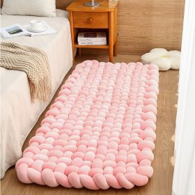 Woven Bedroom Rug Window Cushion Ledge Cushion Household Sofa Cushion Floor Mat Tatami (Option: Pink-60x150cm)