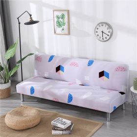 Stretch Sofa Mattress Cover Fabric Folding Gloves (Option: Colour Geometry-Small Size)
