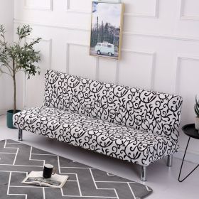 Stretch Sofa Mattress Cover Fabric Folding Gloves (Option: Black And White With-Small Size)