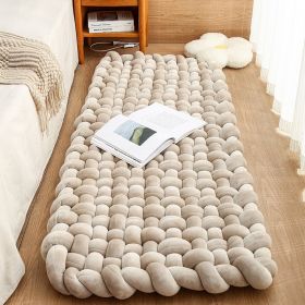 Woven Bedroom Rug Window Cushion Ledge Cushion Household Sofa Cushion Floor Mat Tatami (Option: Persian Gray-60x180cm)