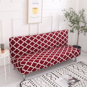 Stretch Sofa Mattress Cover Fabric Folding Gloves (Option: Style Red-Small Size)