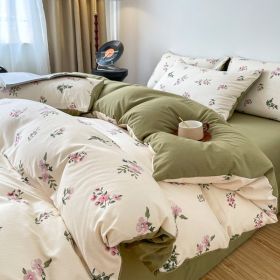 Thickened Brushed Maternal And Child Bedding Student Dormitory Three-piece Set (Option: Afternoon time-2.0m bed)